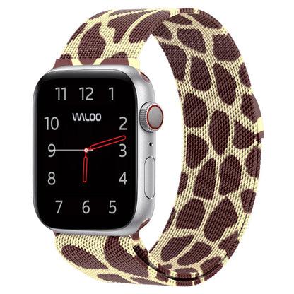Waloo Animal Printed Magnetic Mesh Band For Apple Watch