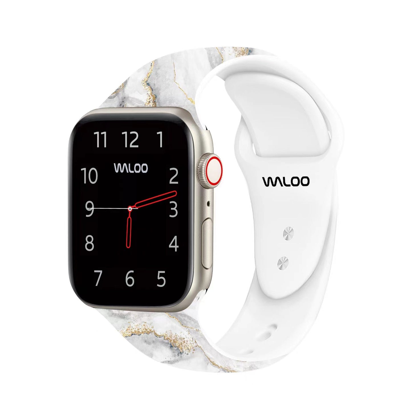 Waloo Marble Silicone Sport Band For Apple Watch