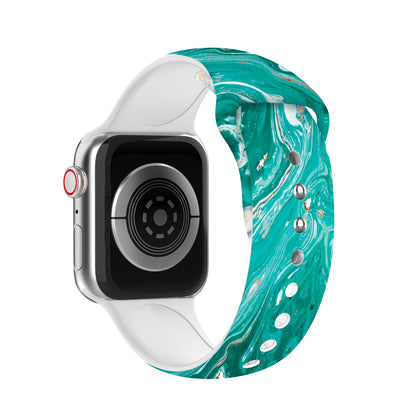 Waloo Marble Silicone Sport Band For Apple Watch