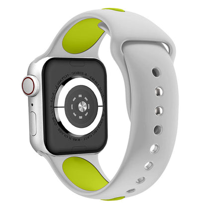 Waloo Two Tone Silicone Sport Band For Apple Watch