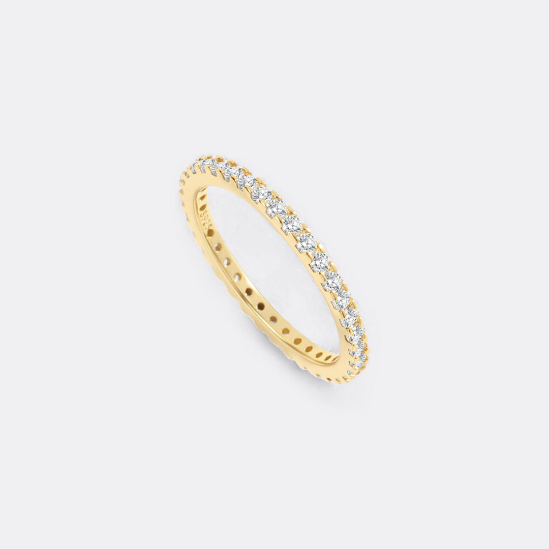 Mint & Lily April Birthstone Eternity Stacking Ring