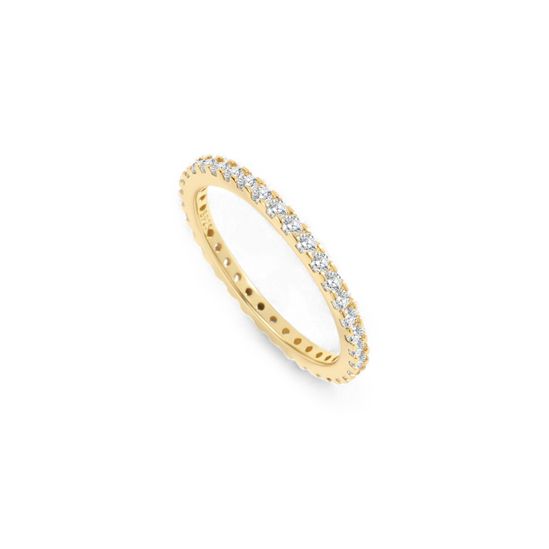 Mint & Lily April Birthstone Eternity Stacking Ring