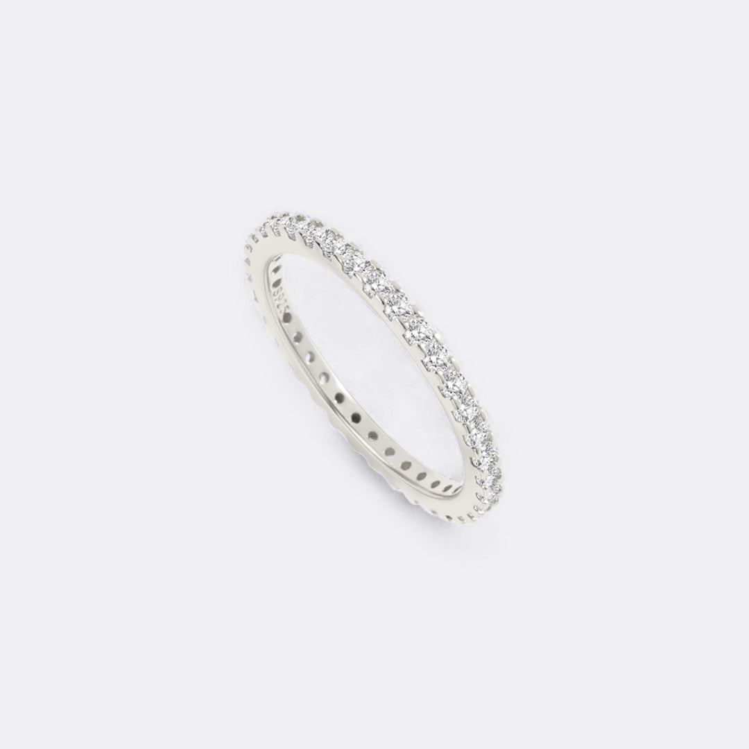 Mint & Lily April Birthstone Eternity Stacking Ring
