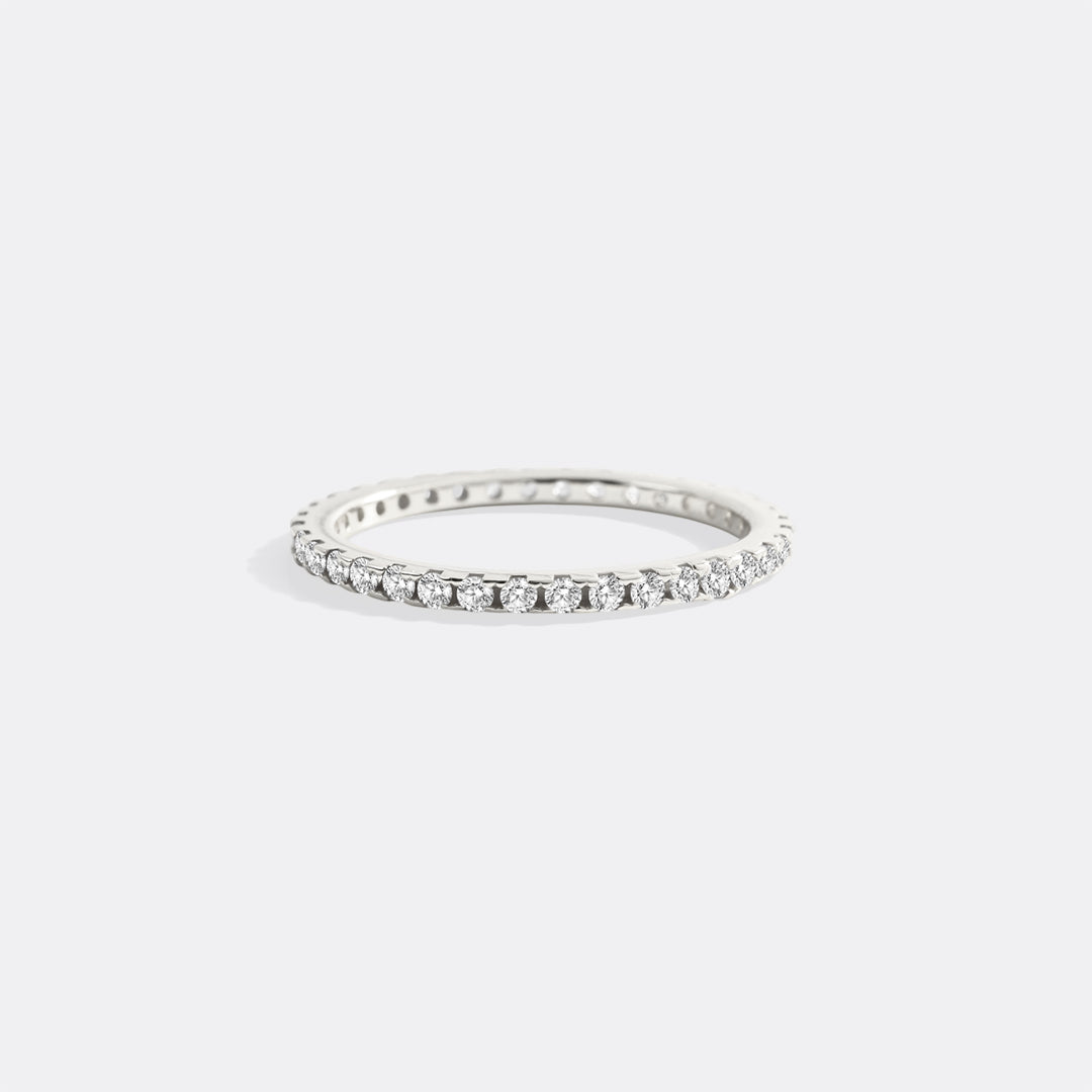 Mint & Lily April Birthstone Eternity Stacking Ring
