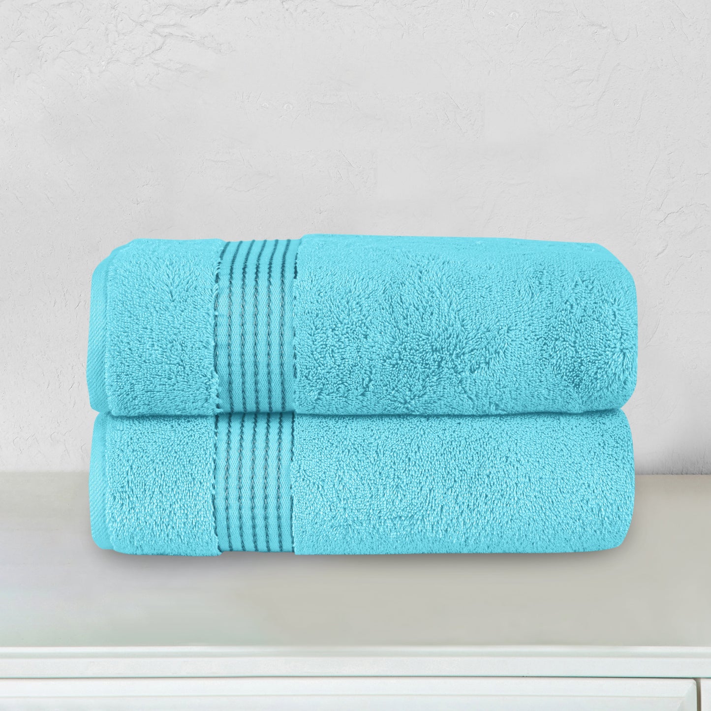 Elegant Comfort 2 Pack Premium Turkish Cotton Bath Towel Set, 27 x 54 inch