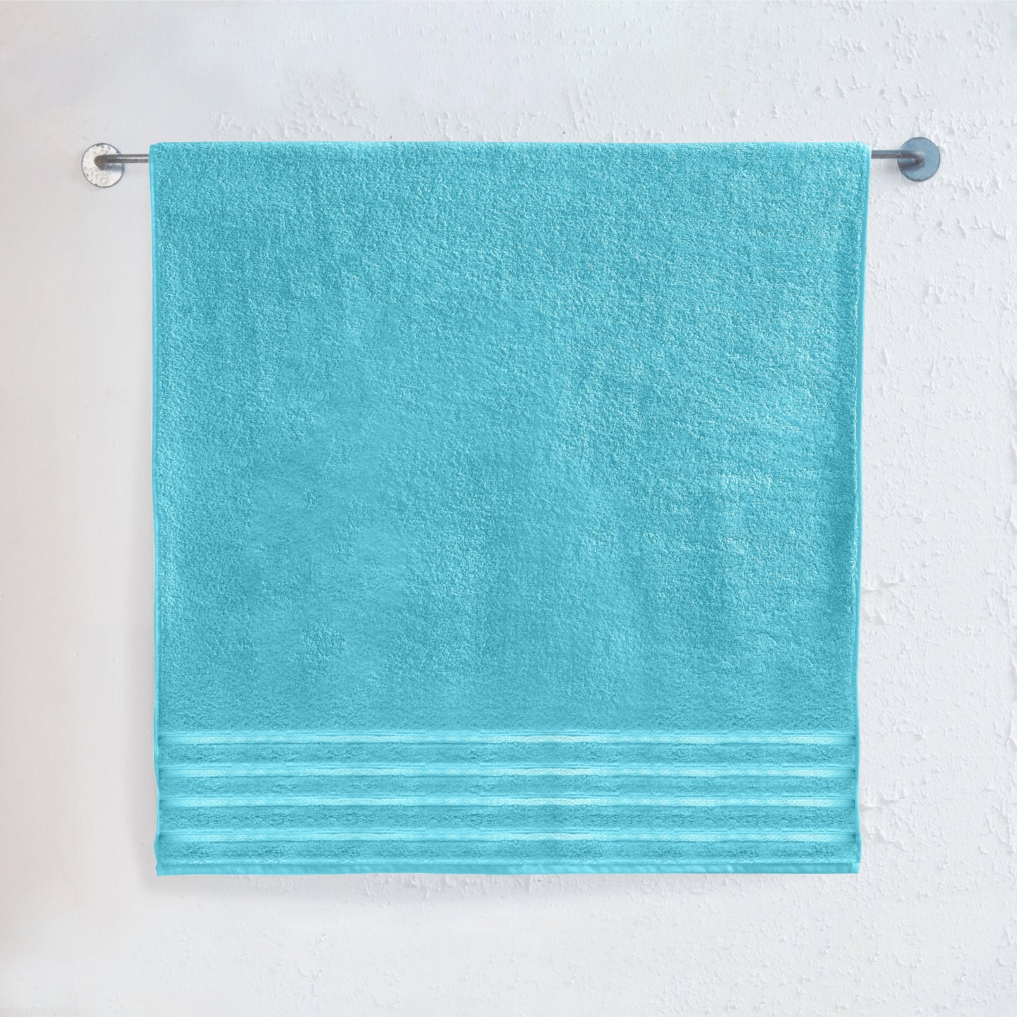 Elegant Comfort 1-Piece Premium Turkish Cotton 4 Lines Stripe Jumbo Towel, 35x 70 inch