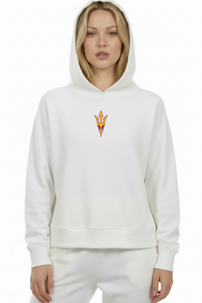 Relaxed Fit Waffle Hoodie Arizona State
