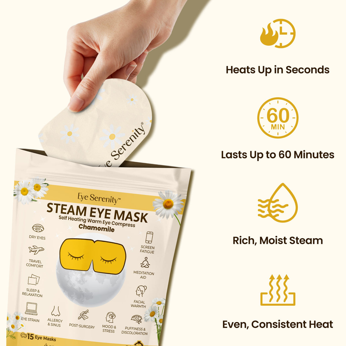 Eye Serenity Steam Eye Mask - CHAMOMILE