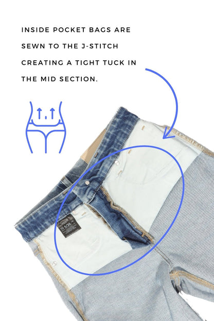 Elise Tummy Control High Rise Cuffed a Wide Leg Jeans