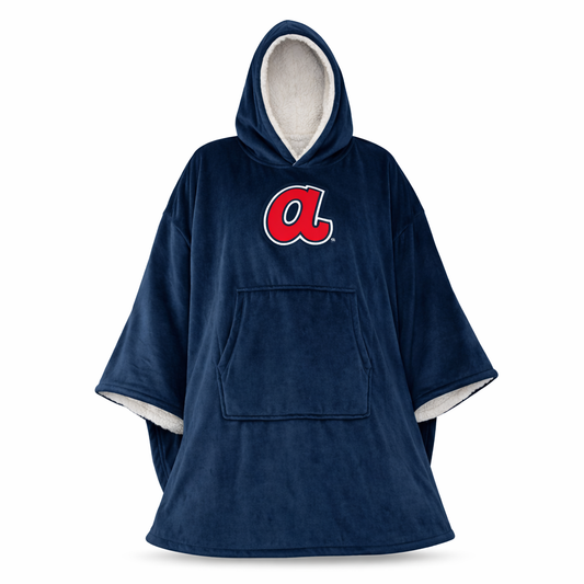 Atlanta Braves MLB Team Color Bloncho W/Logo Patch