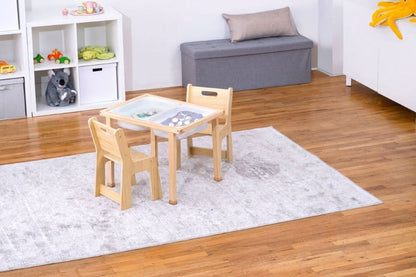 Cordia Wooden Kids Activity Table & Chair Set – Montessori-Inspired Desk for Play & Learning