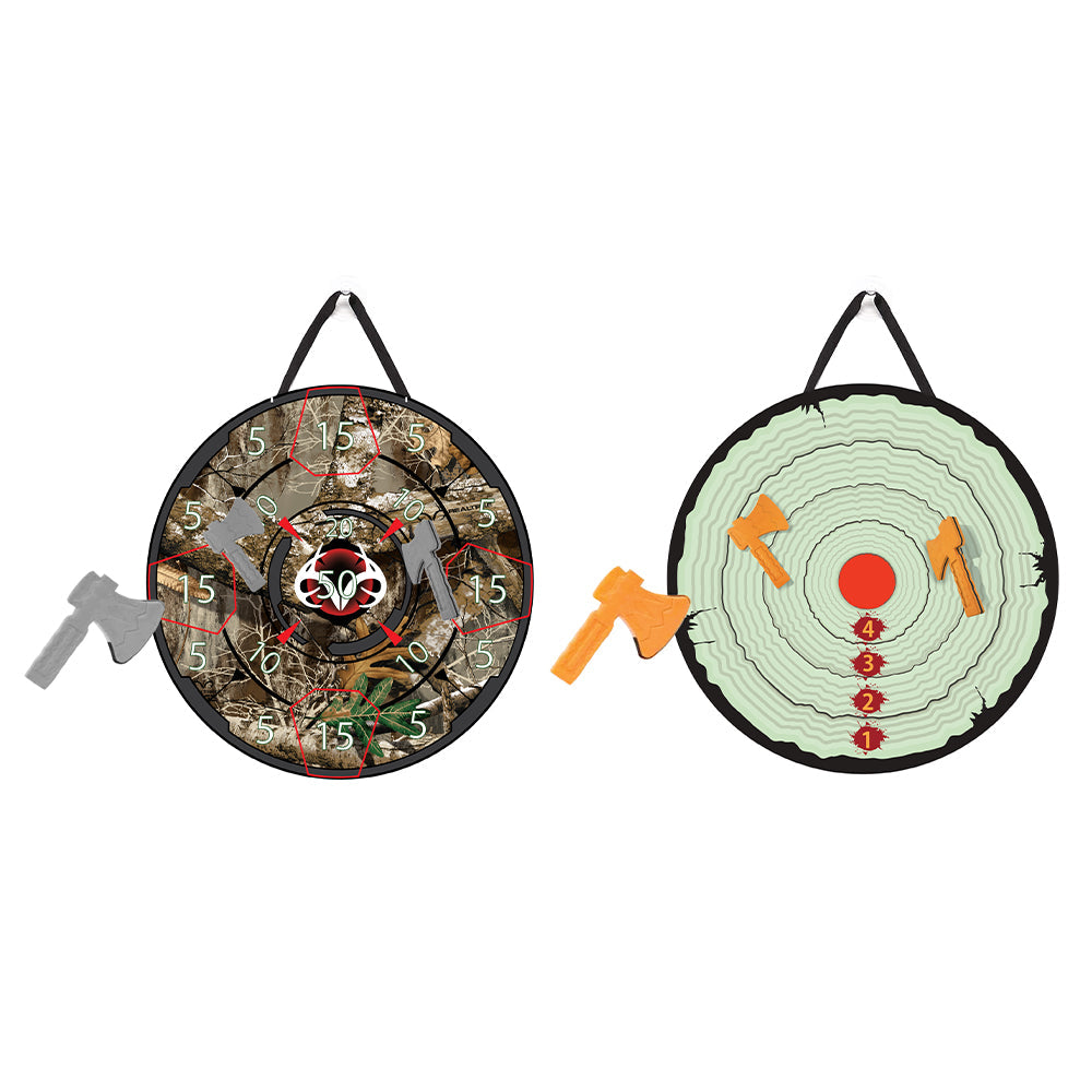 Waloo Foam Axe Game W/ 2 Foam Axes And Dart Board