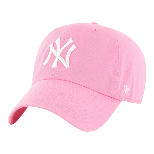 47 Brand Clean Up New York Yankees Strapback Hat — Rose Adjustable Cap