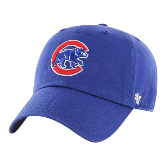 47 Brand Clean Up Chicago Cubs Strapback Hat — Royal Blue Adjustable Cap