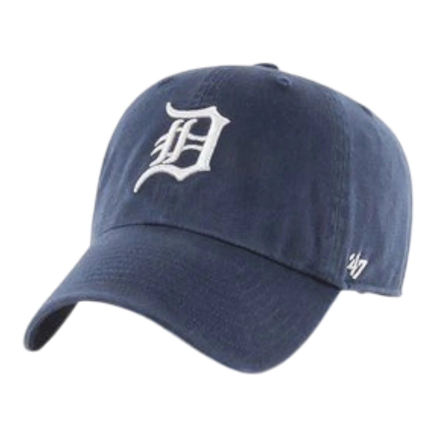 47 Brand Clean Up Detroit Tigers Strapback Hat — Navy Adjustable Cap