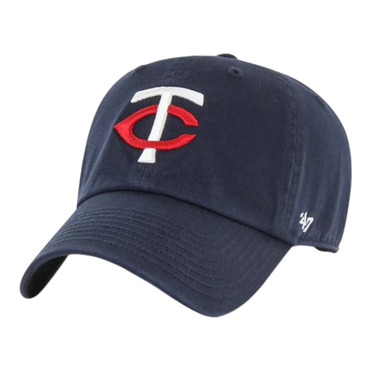 47 Brand Clean Up Minnesota Twins Strapback Hat — Navy Adjustable Cap