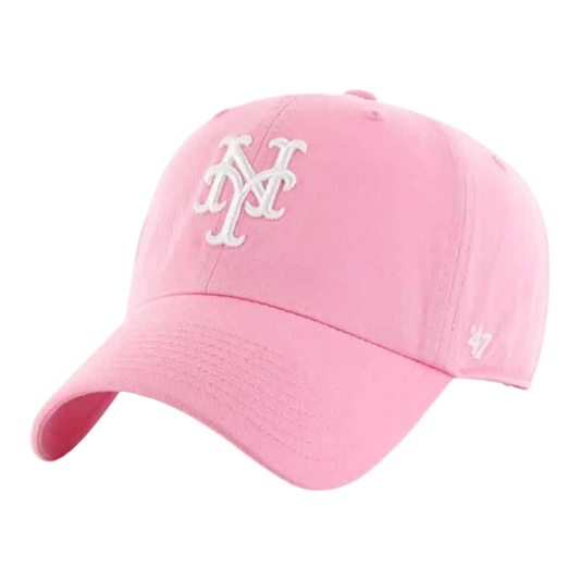 47 Brand Clean Up New York Mets Strapback Hat — Rose Adjustable Cap