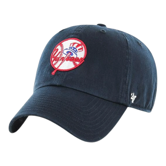 47 Brand Clean Up New York Yankees Strapback Hat — Navy Adjustable Cap