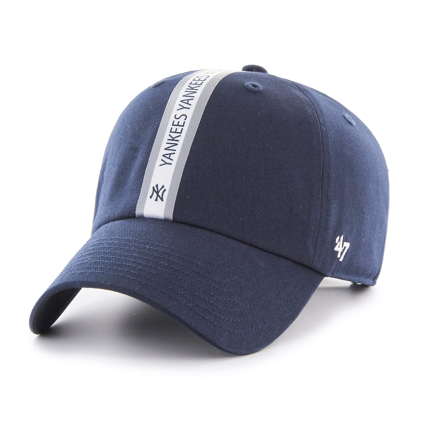 47 Brand Men's Ny Yankees Triple Stripe Clean Up Strapback Cap