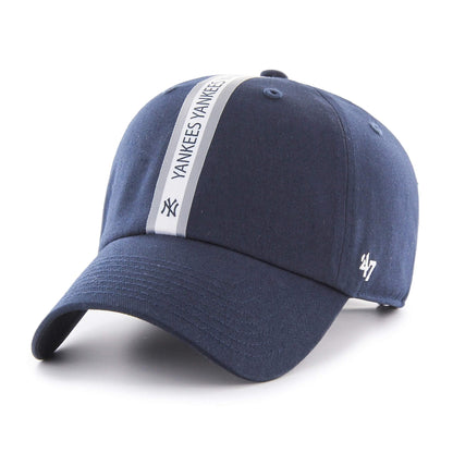 47 Brand Men's Ny Yankees Triple Stripe Clean Up Strapback Cap