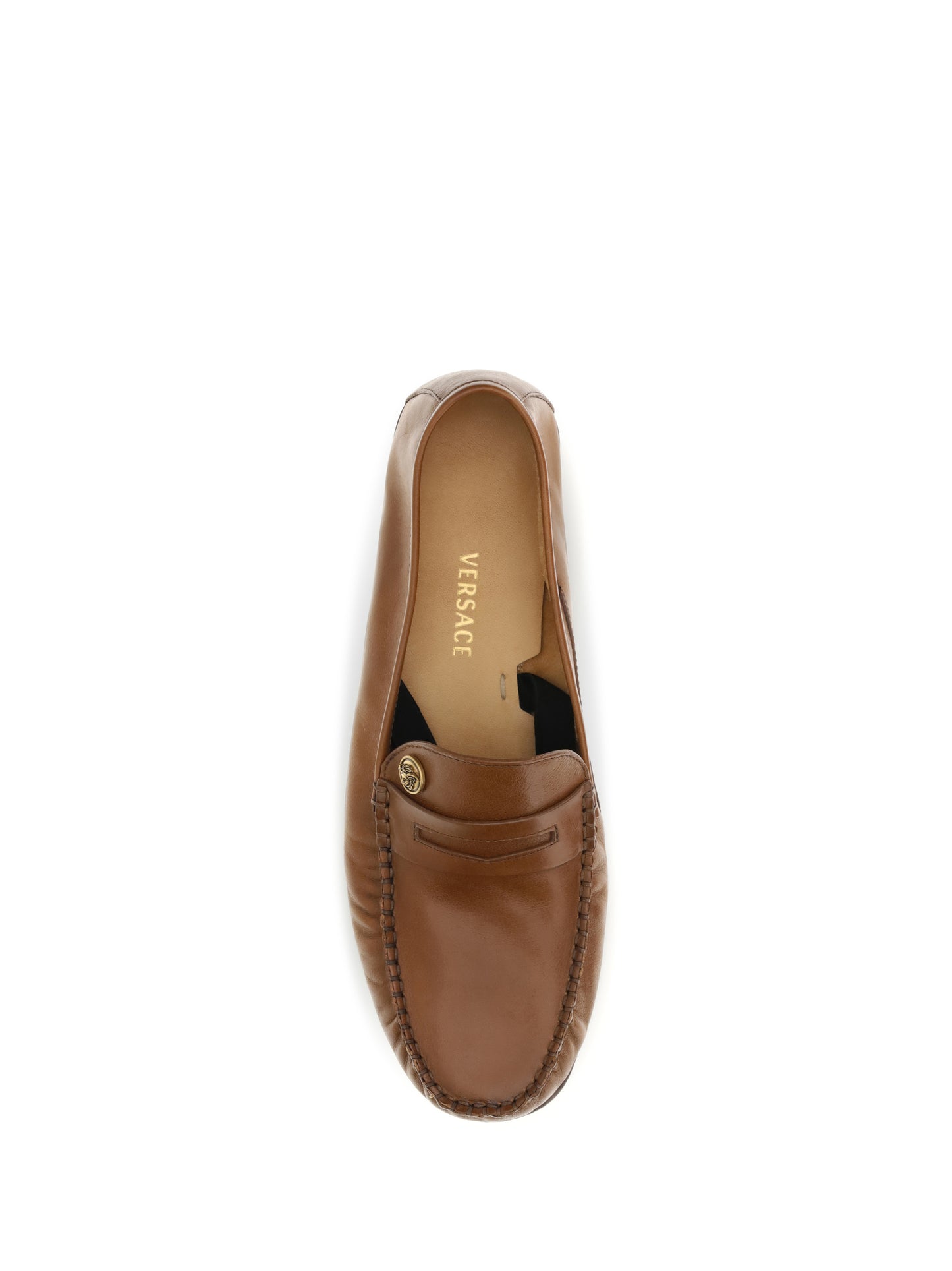 Leather Loafers Rovere-Gold