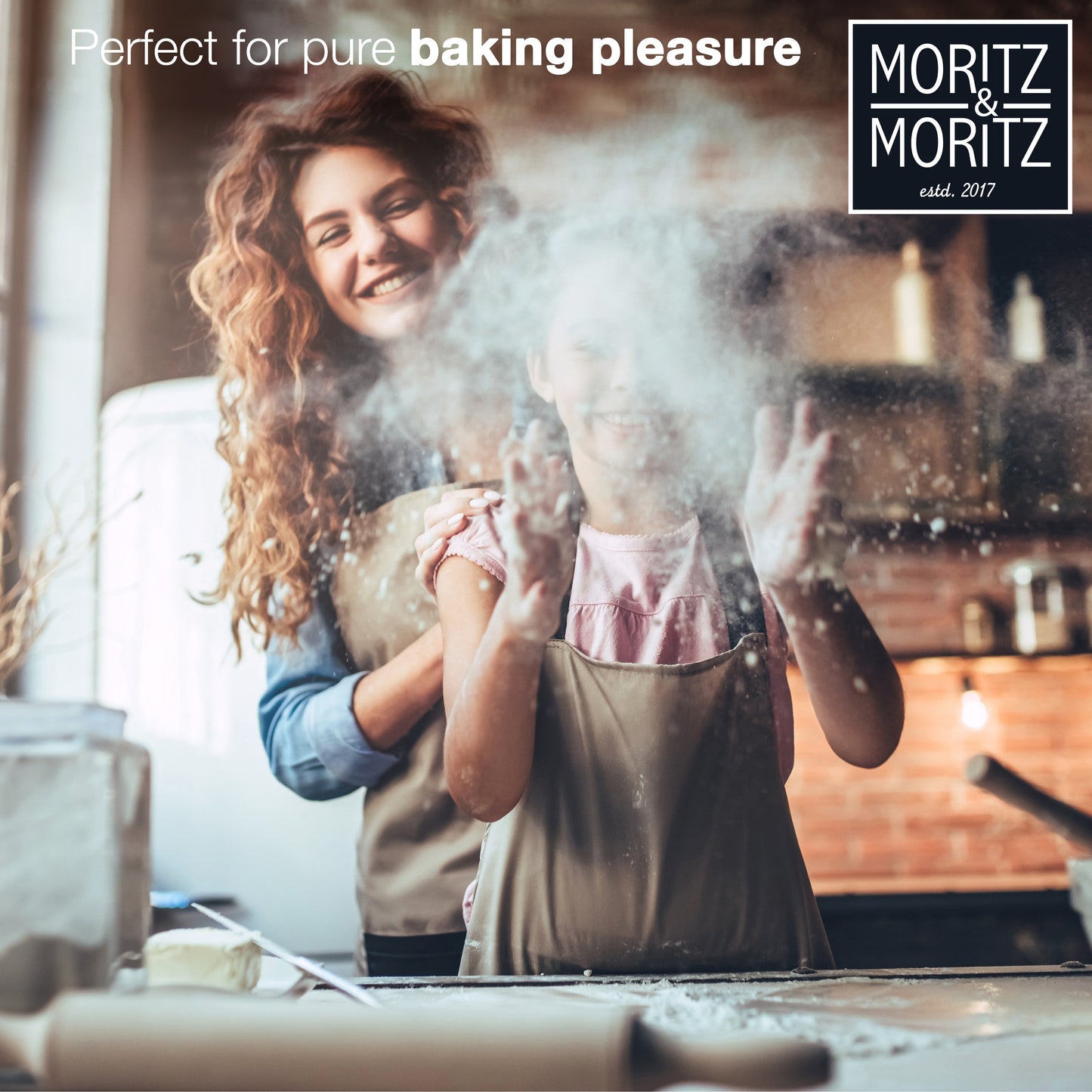 Moritz & Moritz Measuring Cups & Spoons Set | 1L BPA-Free Plastic Kitchen Measuring Kit