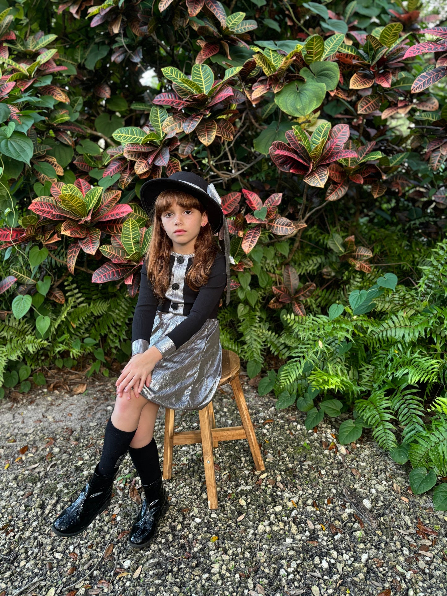 Metallic Bubble Skirt