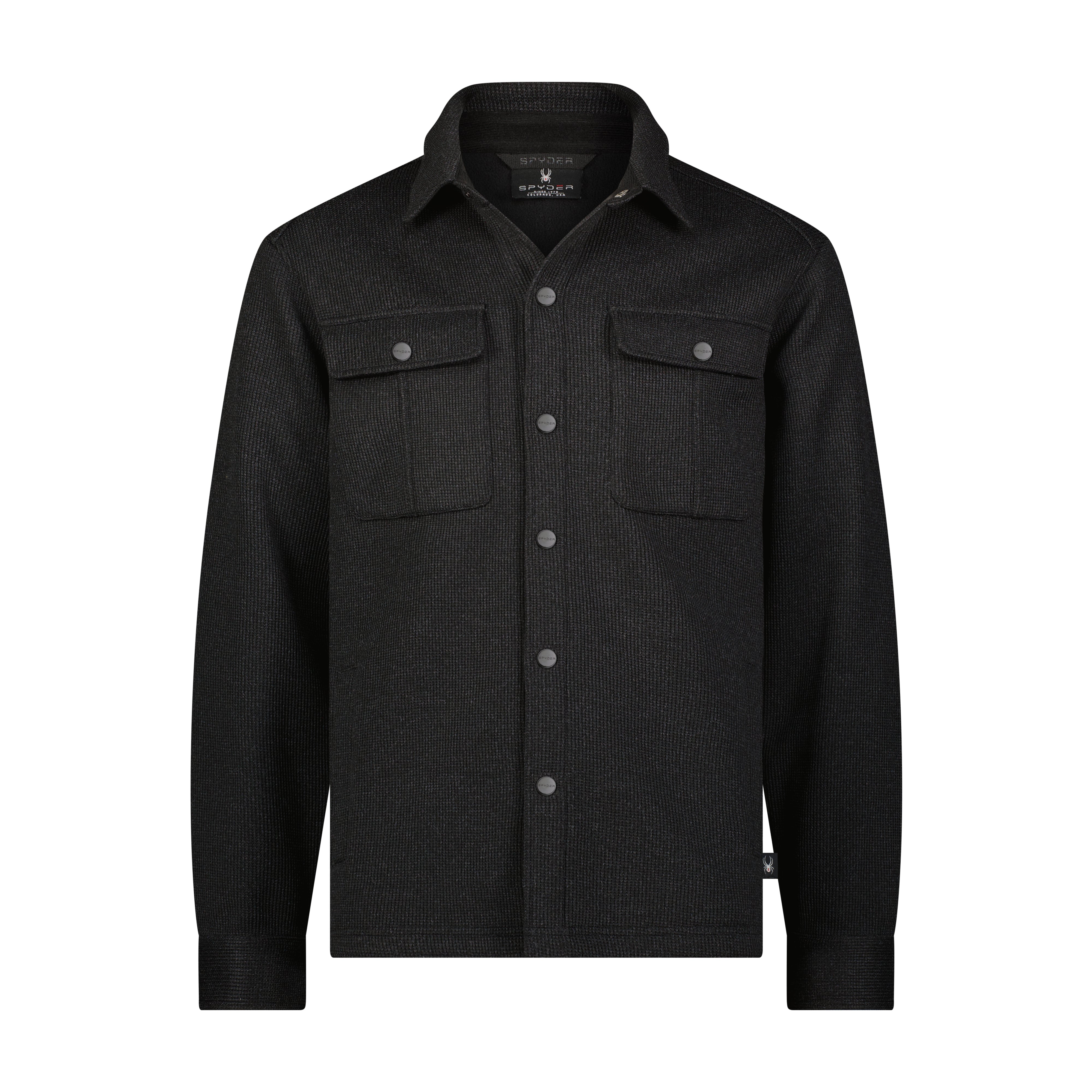 Men's Sweater Fleece Shacket - Black – Zulily