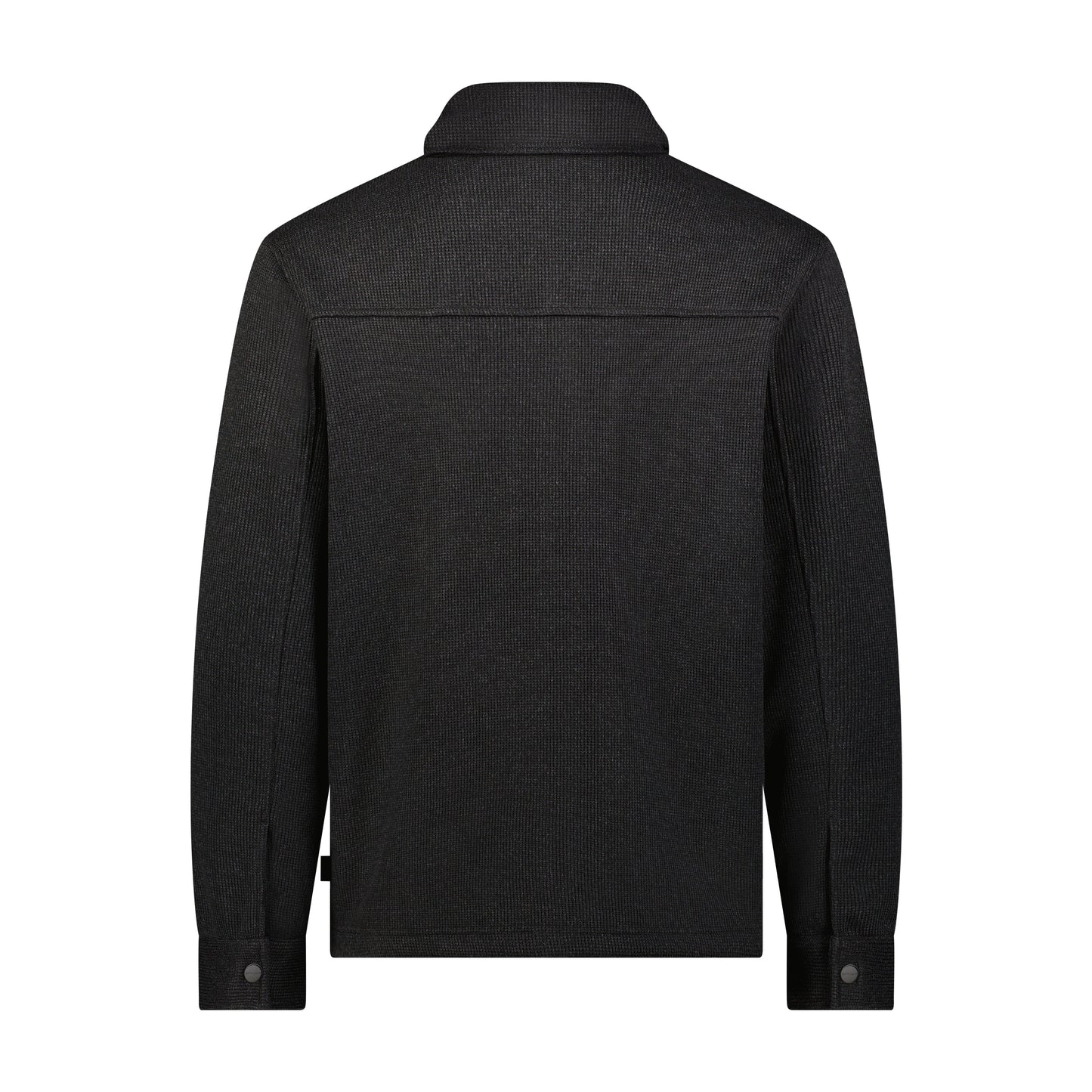 Men's Sweater Fleece Shacket - Black