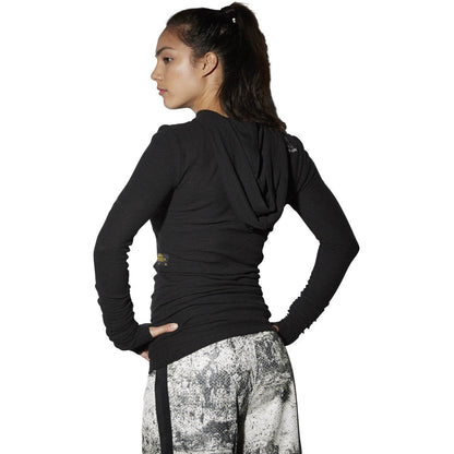 Reebok Women's The Noble Fight Long Sleeve Waffle Hoodie Sweaters