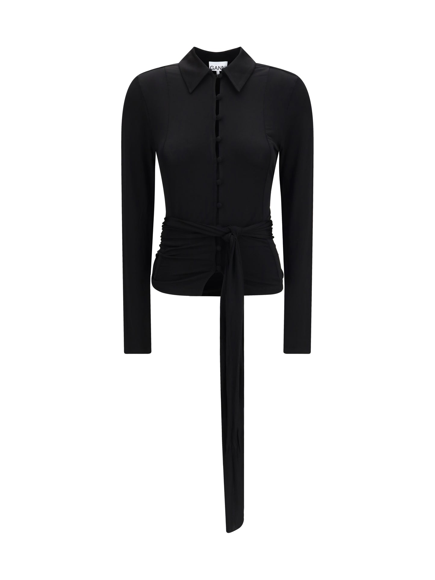 Shirt Marl Mesh Black