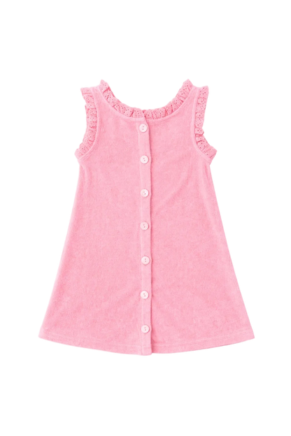 Women's Terry Cover-up Dress ~ Orchid Pink