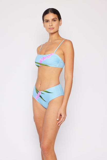 Marina West Bandeau Top Bikini Set (B2201) - Orchid Blue