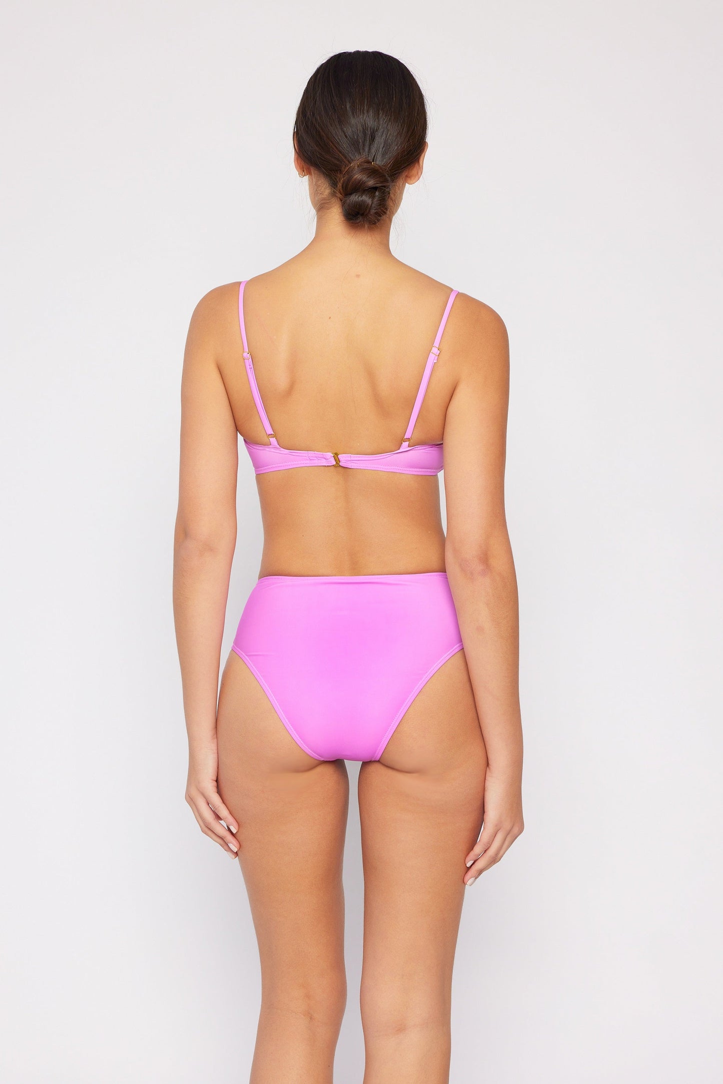 Marina West Bandeau Top Bikini Set (B2201) - Orchid Pink
