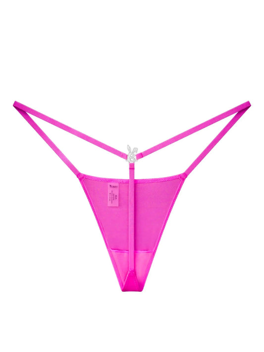Iced Out G-string in Hot Pink