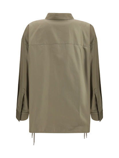 Lace-Up Shirt Sand Beige