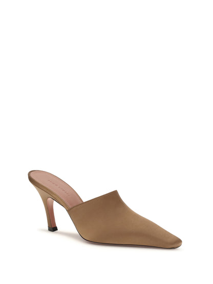 Mules Jamie Mocha Silk