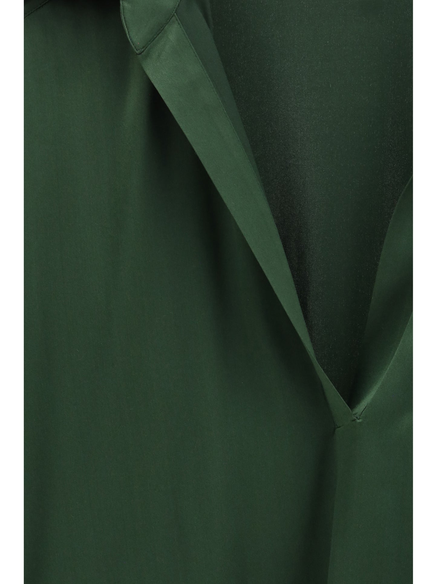 Shirt Stretch Silk Moss Green