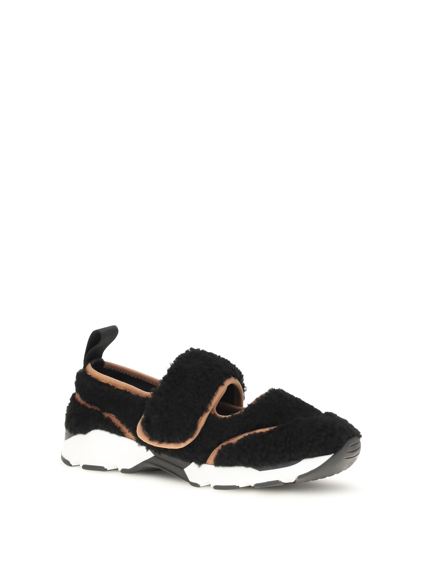 Sneakers Mary Jane Shearling Black