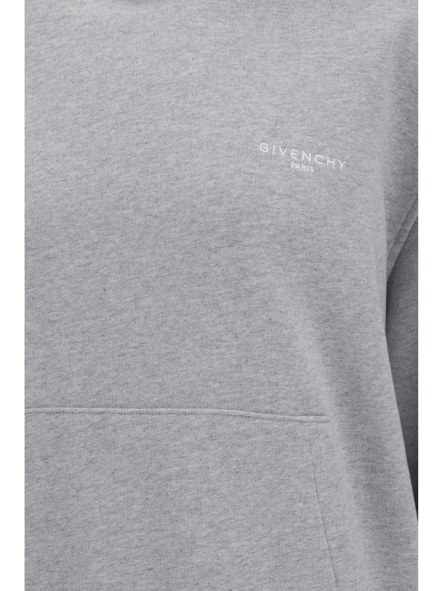 Cotton Hoodie Light Grey Melange