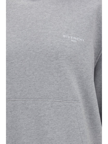 Cotton Hoodie Light Grey Melange
