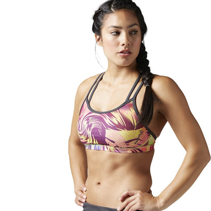 Reebok Women's Rcf Hero Strength Bra "Comic Clash"