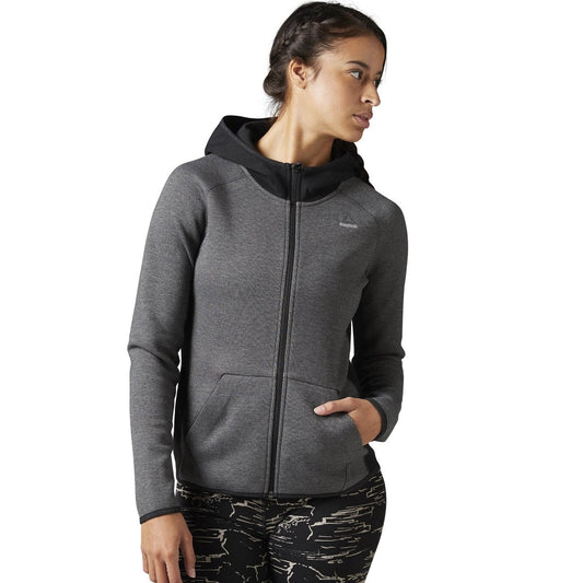 Reebok Women's Rcf Quik Cotton Full Zip Hoodie