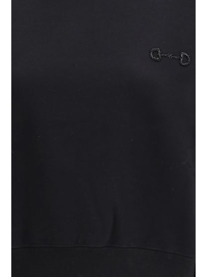 Sweatshirt Brushed Cotton Black/Mix