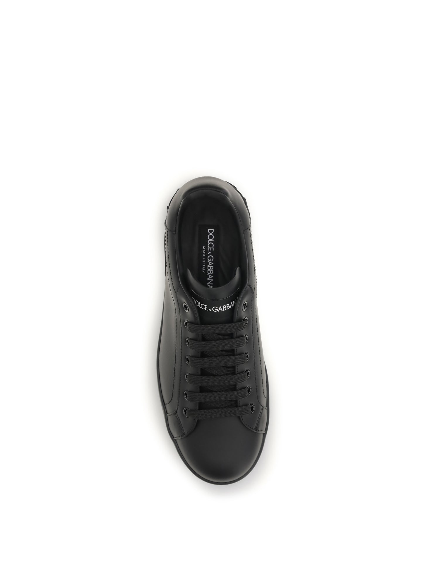 Sneakers Portofino Black Nappa Leather