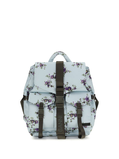 Backpack Re-Tech Nylon Iced Aqua