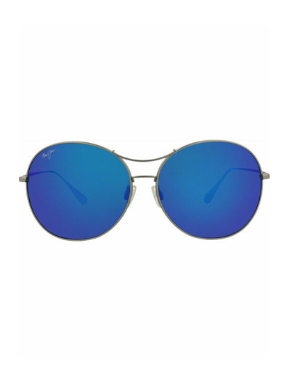 Maui Jim Round-Frame Titanium Sunglasses