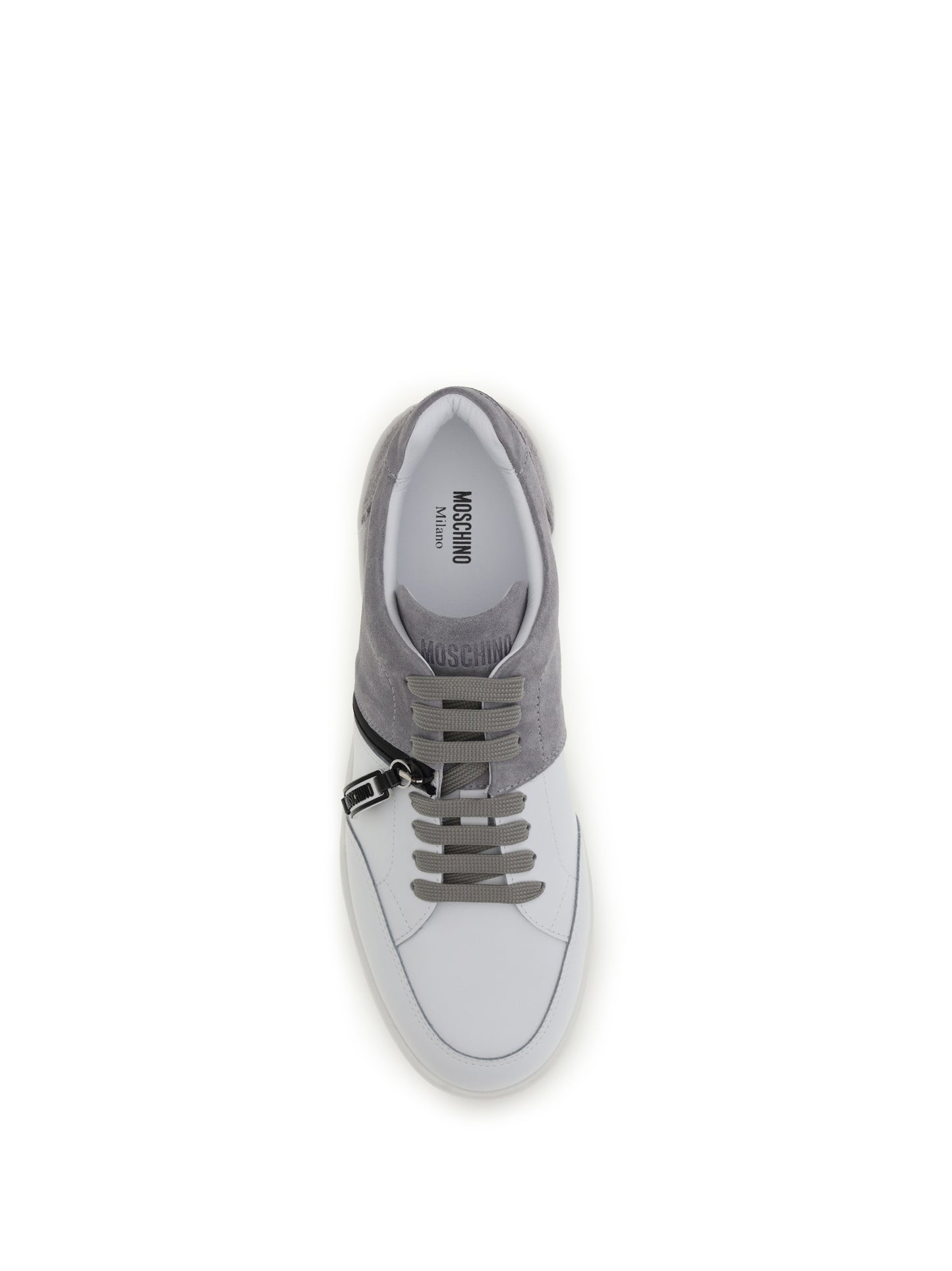 Leather Sneakers Grey/White/Black