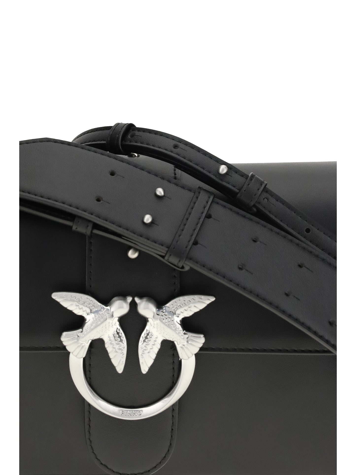 Shoulder Bag Love One Black Leather