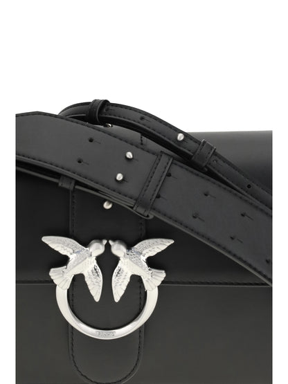 Shoulder Bag Love One Black Leather